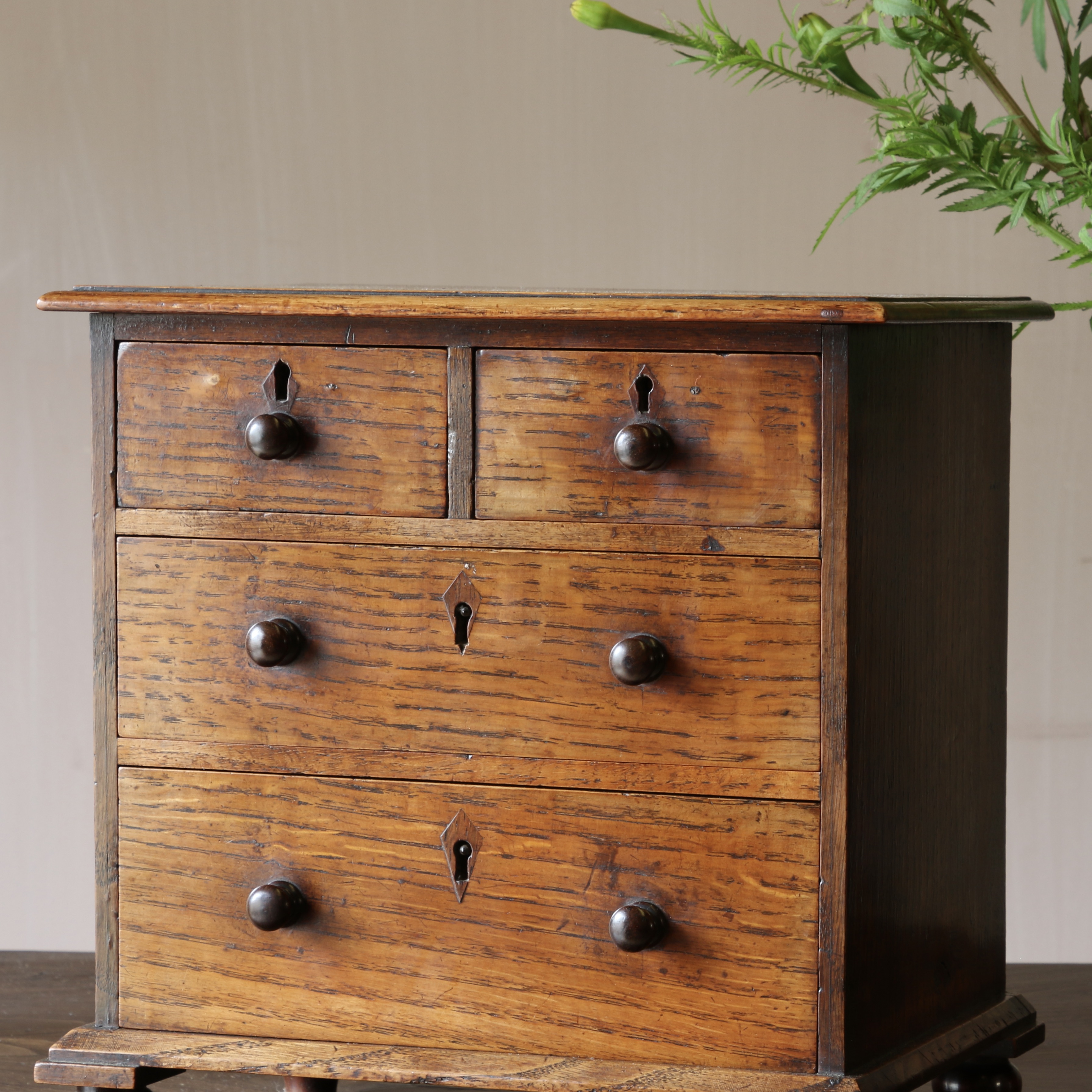 An English Oak Apprentice Chest